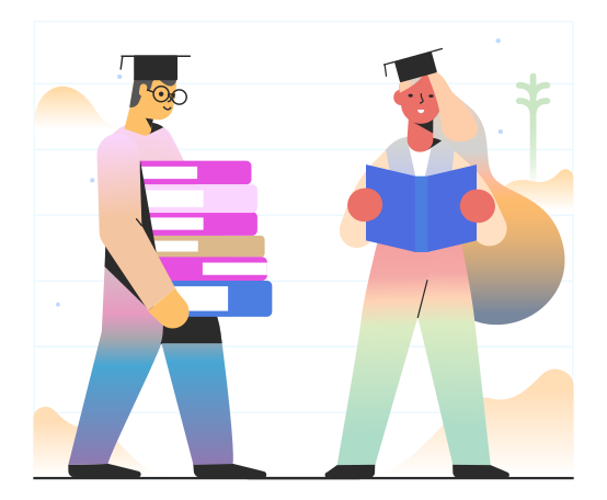 Higher Education Illustration in PNG, SVG