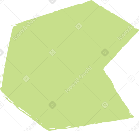 light green polygon PNG, SVG
