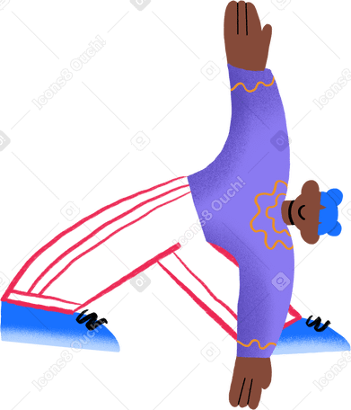 woman doing yoga pose PNG、SVG