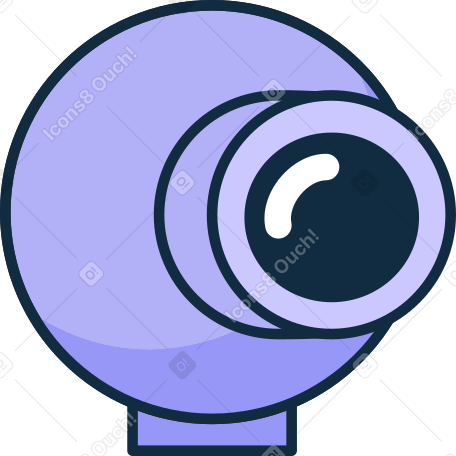 round webcam PNG, SVG