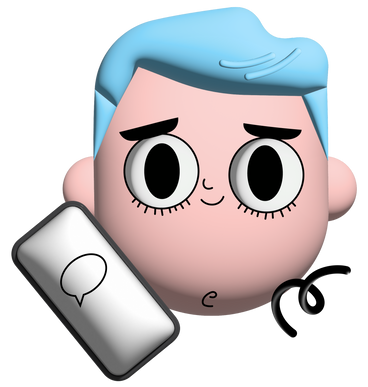 Guy with smartphone PNG, SVG