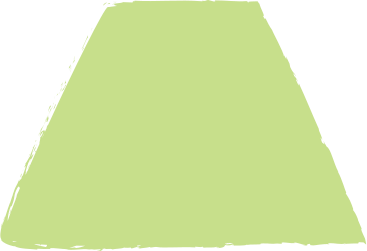 Light green trapezoid PNG、SVG