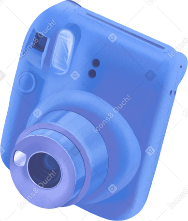 instax mini blue camera PNG, SVG