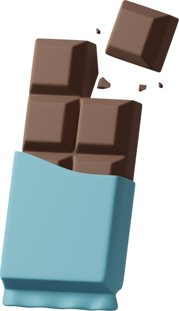Шоколад в синей обертке в PNG, SVG
