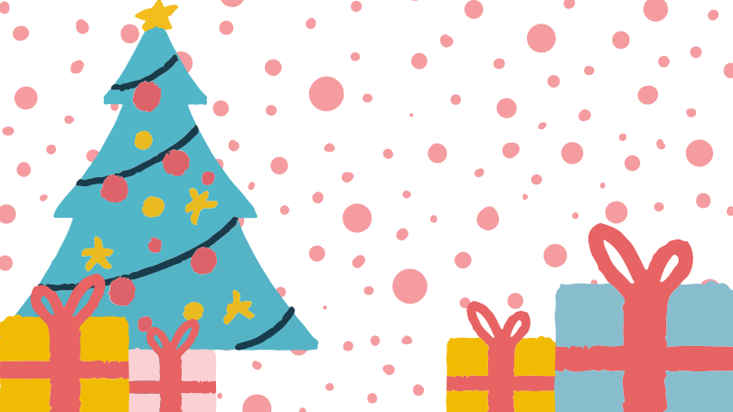Christmas tree and gifts Illustration in PNG, SVG