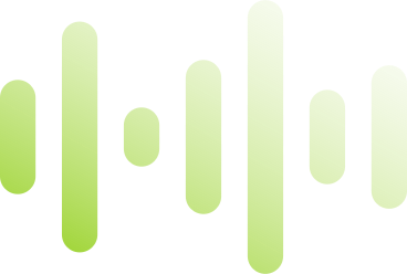 Зеленая звуковая волна в PNG, SVG
