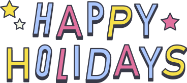 Happy holidays PNG、SVG