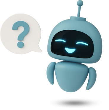 Chatgpt robot with question mark in speech bubble PNG, SVG