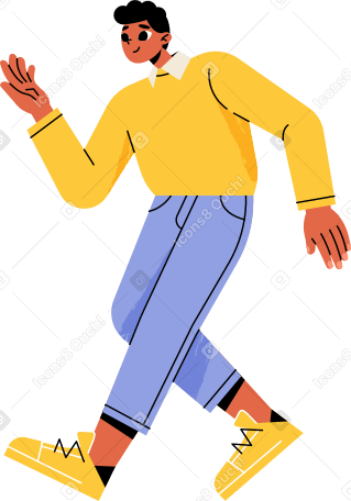 man dancing Illustration in PNG, SVG