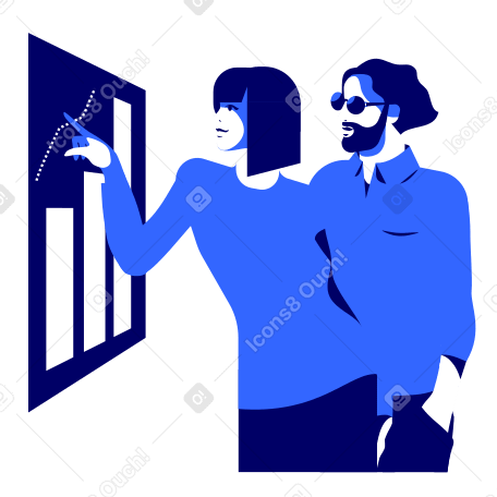 Business Growth Illustration in PNG, SVG