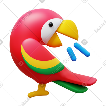 Parrot speaking PNG, SVG