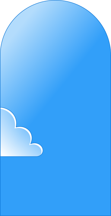 Background with one cloud PNG, SVG