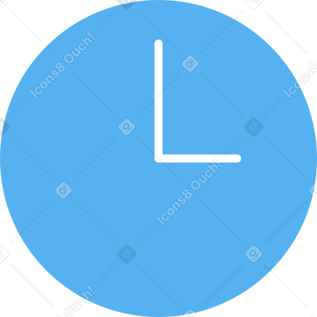 three o'clock PNG, SVG