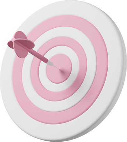 3D target and dart PNG, SVG