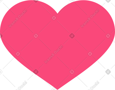 Pink big heart PNG, SVG