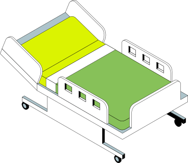 hospital bed PNG, SVG