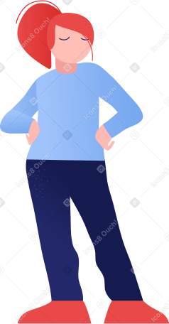 girl standing PNG, SVG