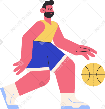 joueur de basketball PNG, SVG