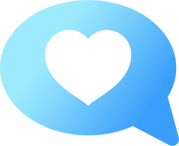 speech bubble with a heart inside PNG, SVG