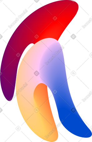 rainbow wavy spot PNG, SVG