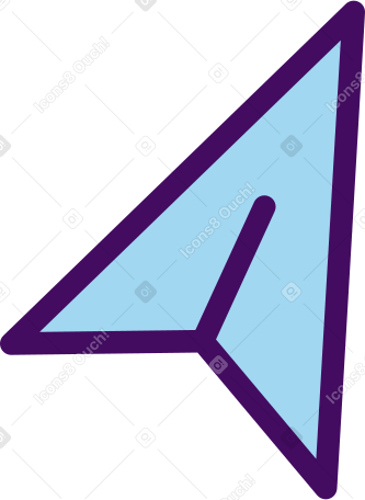 paper plane cursor icon PNG, SVG