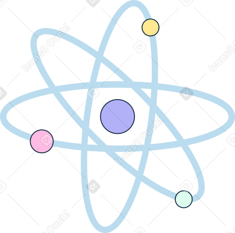Modelo de átomo PNG, SVG