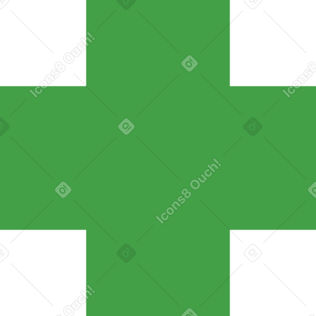 cross green PNG, SVG