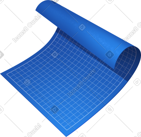 rolled blueprint PNG, SVG