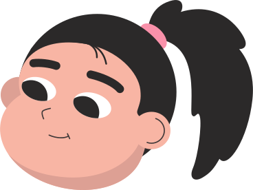 head of girl with pony tail PNG, SVG