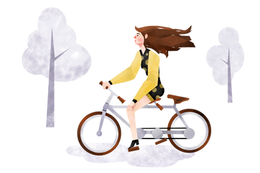 自転車に乗る PNG、SVG