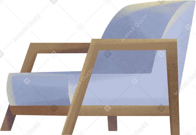 紫色扶手椅 PNG, SVG