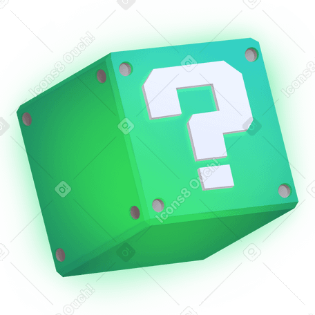 cube with question mark в PNG, SVG