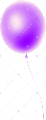 Ballon lilas PNG, SVG