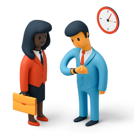 Woman and man having a business meeting Illustration in PNG, SVG