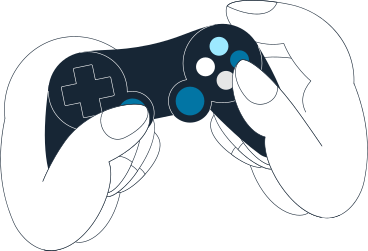 hands and game controller PNG, SVG