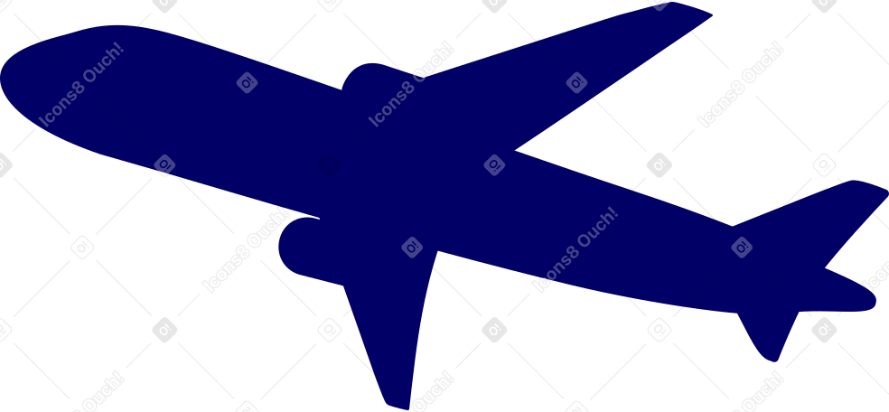 진한 파란색 작은 비행기 PNG, SVG
