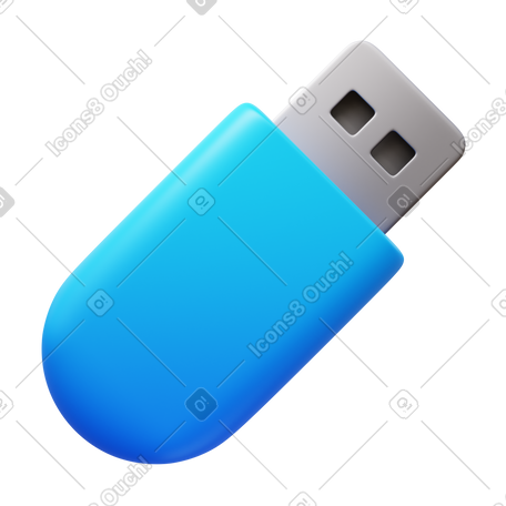 3D usb memory stick PNG, SVG