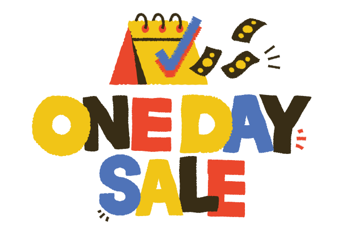 One day sale Illustration in PNG, SVG