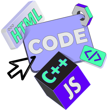 Code de lettrage avec différents langages de programmation signe le texte PNG, SVG