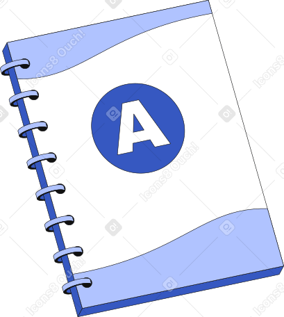 notebook with logo PNG, SVG