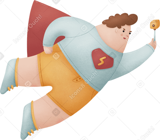 superman Illustration in PNG, SVG