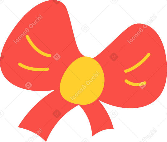 red bow Illustration in PNG, SVG