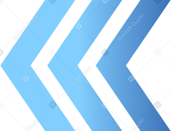 Flecha de triple puntero PNG, SVG