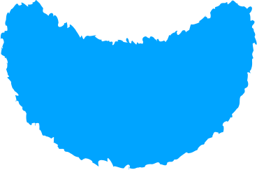 Halbmond himmelblau PNG, SVG