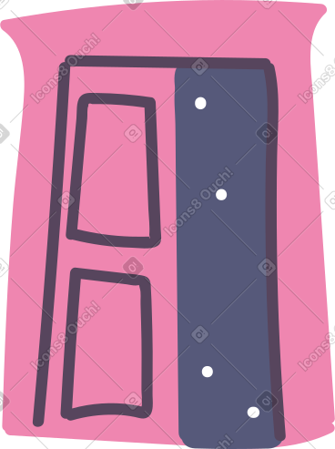 Opened door PNG, SVG