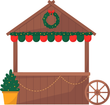 Christmas shop background PNG, SVG