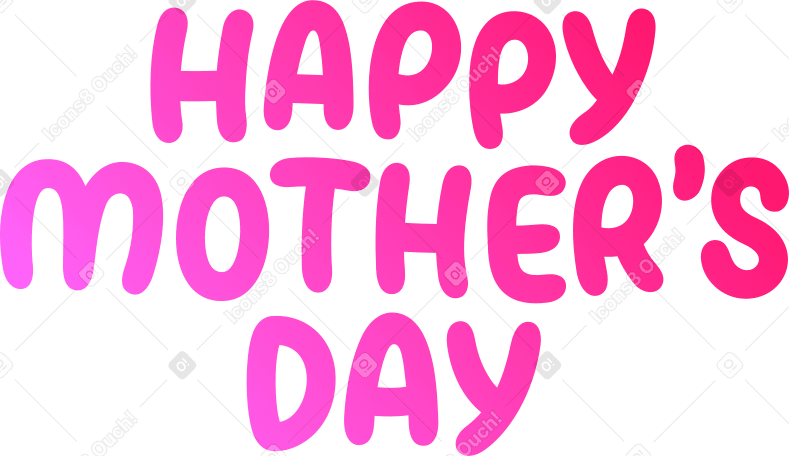 happy mothers day lettering PNG, SVG