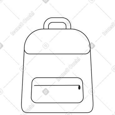 Travel backpack PNG, SVG