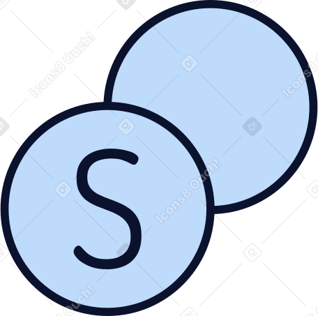 coins icon PNG, SVG