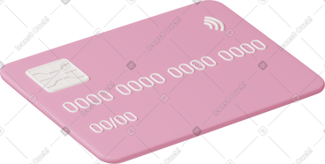 Pink credit card PNG, SVG